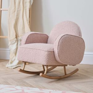 Tutti Bambini Micah Mini Me Children's Rocking Chair Boucle Blush Pink 55cm H X 50cm W X 55cm D