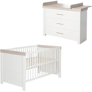 roba Lucy Convertible 2 -Piece Nursery Furniture Set brown/gray