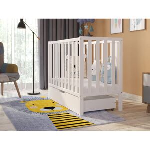 Ebern Designs Quinnetta Mini Cot with Mattress White Standard