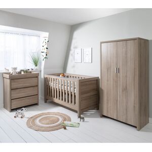 Tutti Bambini Modena 3-Piece Nursery Furniture Room Set Oak 70 x 140 cm