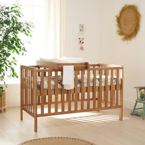 Tutti Bambini Malmo Cot Bed with Mattress and Cot Top Changer Oak