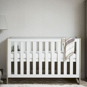 Obaby Nika Cot Bed Grey Wash/White Standard