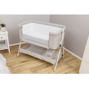 Kinder Valley Snoozie Folding Travel Cot with Mattress Light Grey