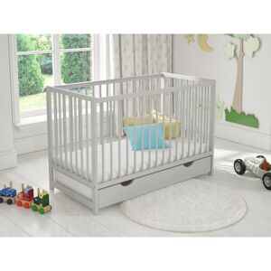 Mack + Milo Tilomar Cot Bed with Mattress Grey