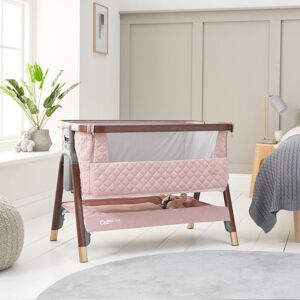Tutti Bambini CoZee Luxe Bedside Crib Pink 69cm H X 56cm W X 92cm L