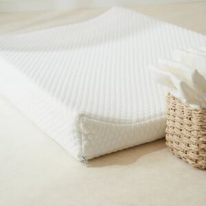 The Tiny Bed Company Luxury White Fabric Anti-Roll Changing Mat white 70.0 H x 45.0 W x 8.0 D cm