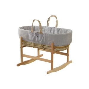 Harriet Bee Rebekka Rocking Moses Basket Stand gray/brown 30.0 H x 47.0 W x 86.0 D cm