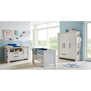 Arthur Berndt Til Cot Bed 3-Piece Nursery Furniture Set brown/gray