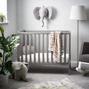 Obaby Bantam Space Saver Cot Taupe Grey Mini
