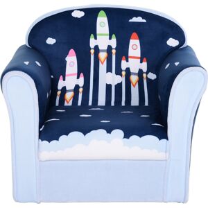 Isabelle & Max Karlstad Children's Chair Blue 44cm H X 50cm W X 39cm D