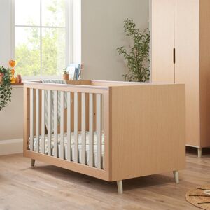 Tutti Bambini Fika Cot Bed Light Oak/White Sand Standard