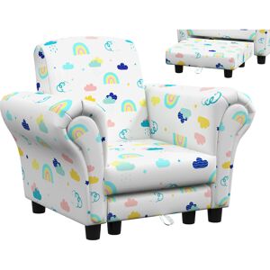 Isabelle & Max Kids Sofa Set White 46cm H X 57cm W X 42.5cm D