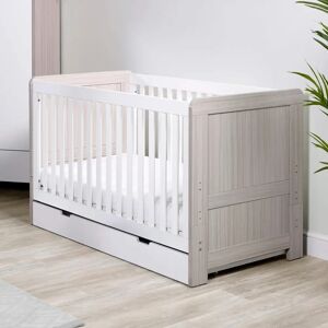 Ickle Bubba Pembrey Cot Bed and Under Drawer white 88.5 H x 77.5 W x 145.0 D cm