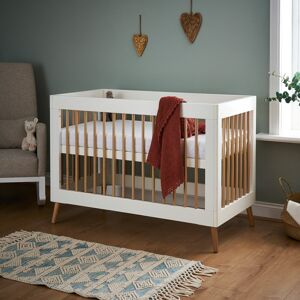 Obaby Maya Mini Cot Bed White/Natural Mini