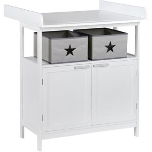 roba Hamburg Changing Table White 254cm H X 220.98cm W X 190.5cm D