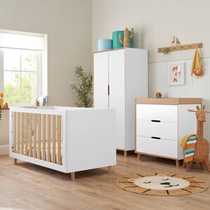 Tutti Bambini Fika Mini 3pc Room Set White/Light Oak