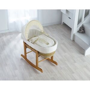 Harriet Bee Burr Moses Basket with Bedding brown/white 44.0 H x 24.0 W x 84.0 D cm