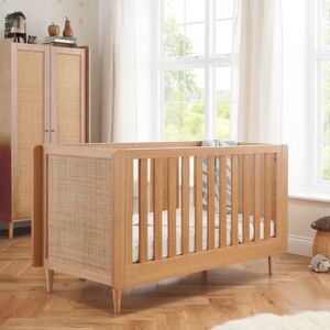 Tutti Bambini Japandi Cot Bed - Light Oak Beige Standard