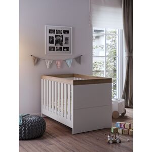 Little Acorns Burlington Cot Bed - Cashmere & Truffle Oak - 140 x 70cm Cashmere/Truffle Oak Standard
