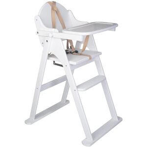 Harriet Bee Burks Putaway Folding Wooden Highchair white 95.0 H x 40.0 W x 40.0 D cm