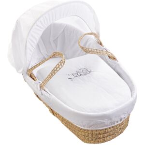Kinder Valley Palm Moses Basket with Bedding Brown;White 47cm W X 72cm L