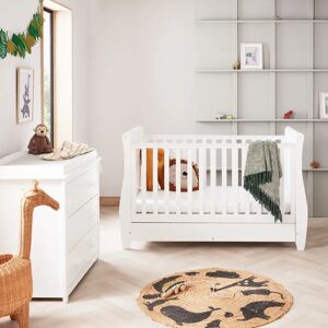 BabyMore Stella 2-Piece Nursery Furniture Set gray 100.0 H x 76.0 W x 161.0 D cm