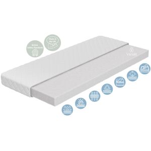 17 Stories Subtle Hypoallergenic ECO Fibre Core 140x70x10cm Cot Bed Mattress White