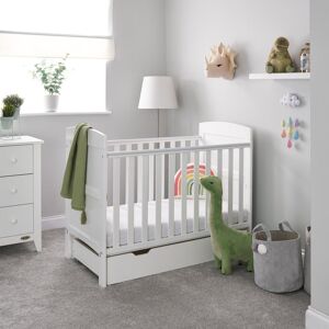 Obaby Grace Mini Cot Bed & Underdrawer White Standard;Standard