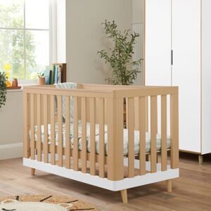 Tutti Bambini Hygge Mini Cot Bed Light Oak/White Sand White/Light Oak Standard