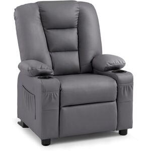 Blue Elephant Whitson Children's Recliner Chair Dark Grey 84.1cm H X 67.1cm W X 70.1cm D