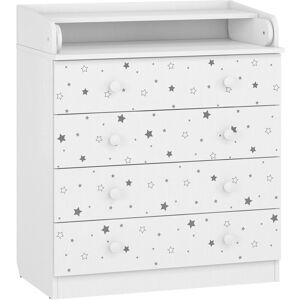 Isabelle & Max Changing dresser 800 Kids, white, Starlight White 92cm H X 80cm W X 77cm D