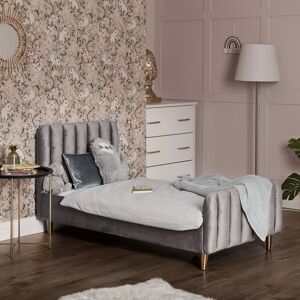 Obaby Gatsby Velvet Toddler Bed Grey