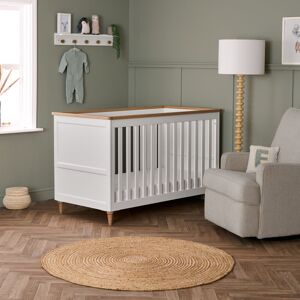 Obaby Orla Cot Bed - White with Natural White Standard