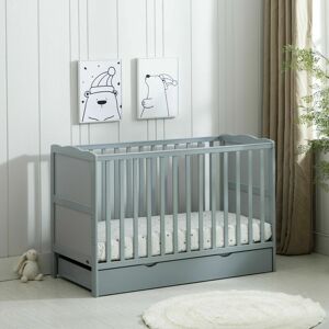 Harriet Bee Surrey Cot Bed with Mattress Grey Standard