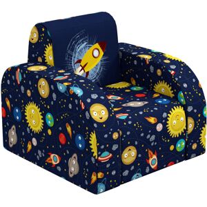 Isabelle & Max Kids Sofa Blue 28.5cm H X 93cm W X 46.5cm D