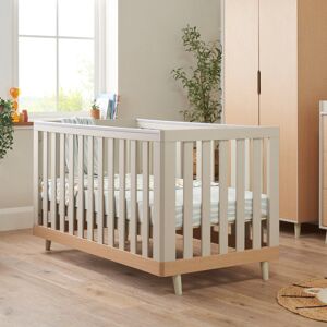 Tutti Bambini Hygge Cot Bed Light Oak/White Sand Standard