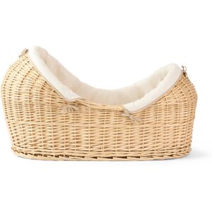 Clair De Lune Moses Basket with Bedding Cream 45cm H X 29cm W X 76cm L