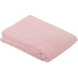Isabelline Kaylah 2 Piece Cot Bedding Set White/Pink 140cm L X 70cm W