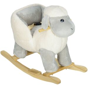 Harriet Bee Paramaz Kids Rocking Horse White 55cm H X 35cm W X 68cm L