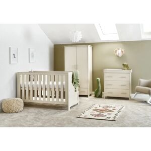 Obaby Nika Cot Bed 3-Piece Nursery Furniture Set gray