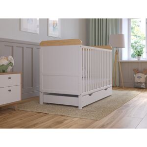 Harriet Bee Thorgund Cot Bed White/Pine Standard