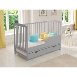 Harriet Bee Percie Cot Bed brown 90.0 H x 65.0 W x 124.0 D cm