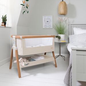 Tutti Bambini CoZee Bedside Crib Scandinavian Walnut/Ecru 84cm H X 56cm W X 92cm L