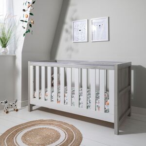 Tutti Bambini Modena 3-in-1 Cot Bed White/Grey Ash Standard