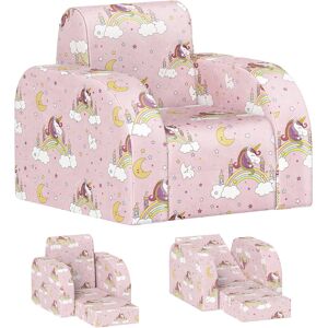 Zoomie Kids Kids Sofa Pink 28.5cm H X 93cm W X 46.5cm D