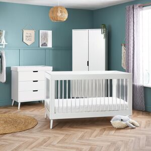 Obaby Maya 3 Piece Room Set White With Acrylic 70 x 140 cm