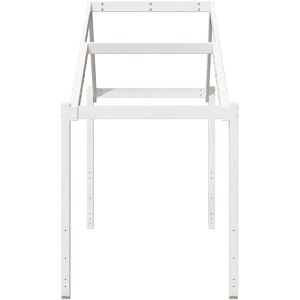 Harriet Bee Kids' Bed Roof Solid Wood Pine White 144.5cm H x 213cm L x 85.5cm W