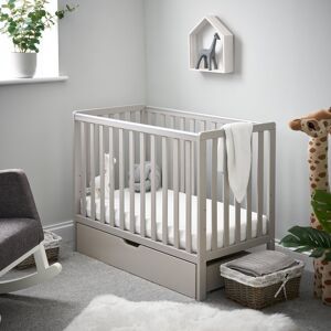 Obaby Bantam Space Saver Cot, Under Drawer Warm Grey Mini