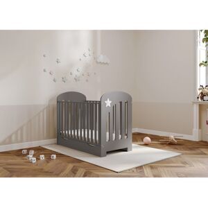Harriet Bee Woodleys Bonnie Cot Bed Grey Standard