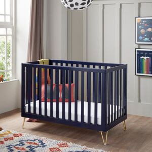 BabyMore Kimi Cot Bed Navy Blue L 126 x D 64 x H 87 cm